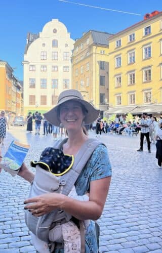 Exploring Sweden with baby